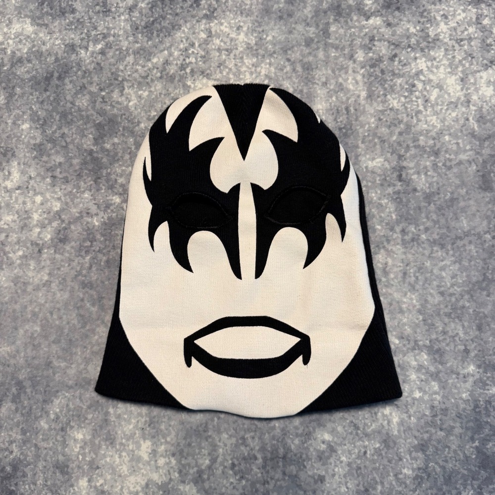 Vintage 2009 KISS Gene Simmons The Demon Ski Mask Balaclava Beanie Virtis Grind